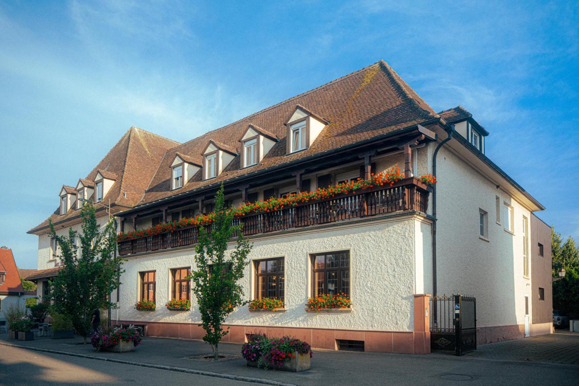 Hotel Au Nid De Cigognes Ostheim Exterior foto