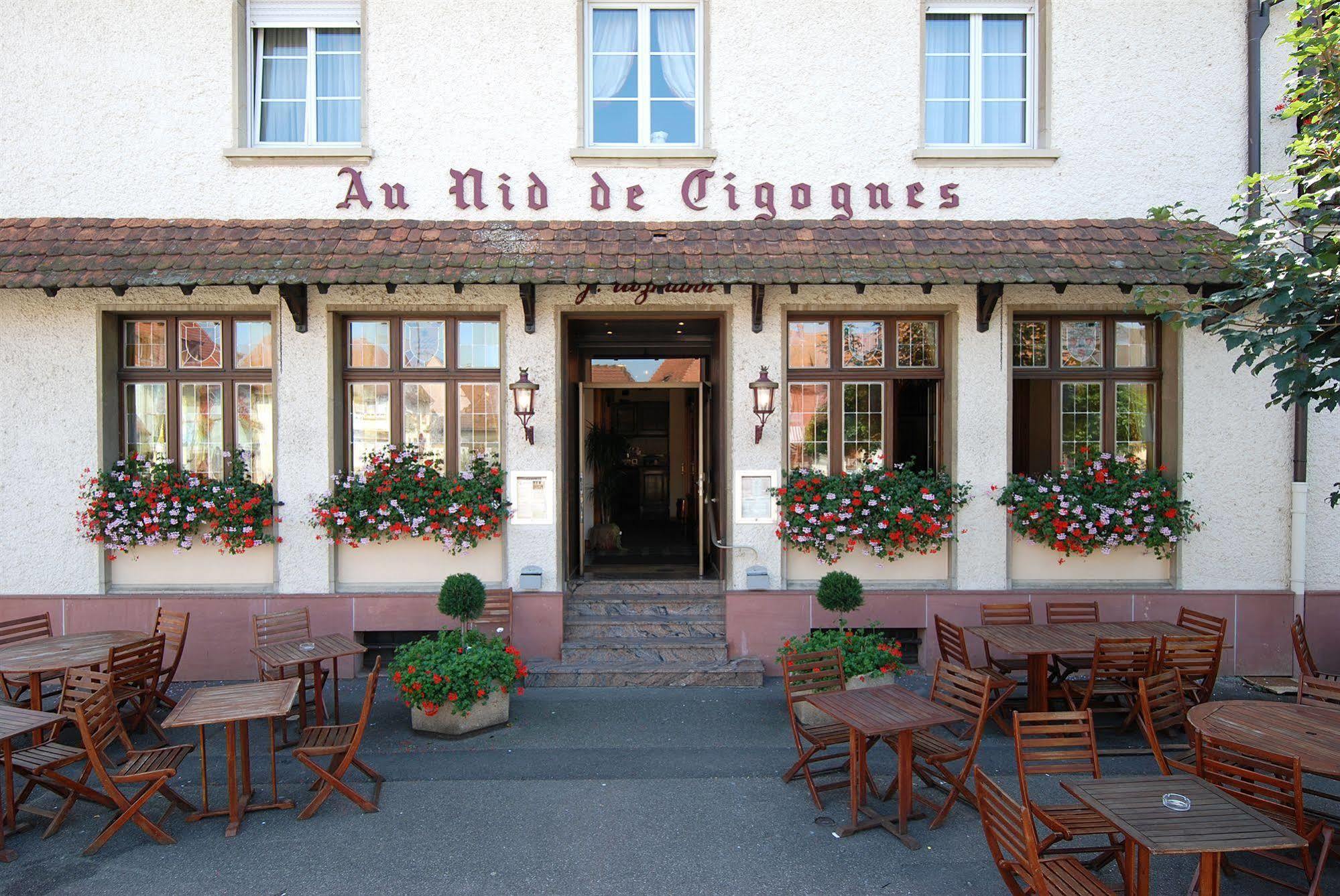 Hotel Au Nid De Cigognes Ostheim Exterior foto